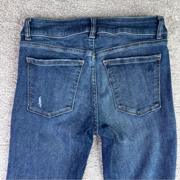 DL1961 Mara Jeans Women's 24 Blue Straight Ankle Mid-Rise Dark Denim Instasculpt - Picture 5 of 14